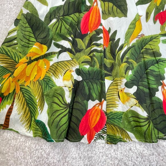 Farm Rio White Cocoa Forest One Shoulder Dress - Picture 10 of 16